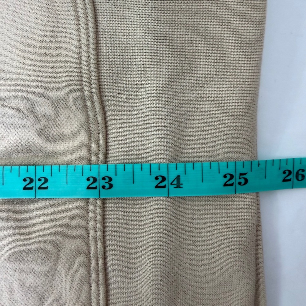 Lululemon Sweatshirt Women 6 8 Tan Barrys Bootcamp Perfectly Oversized Crewneck - Picture 4 of 4
